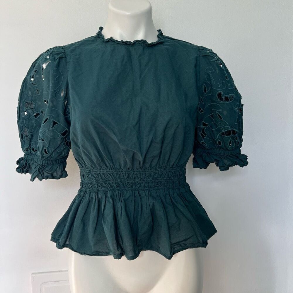 Universal Thread Puff Sleeve Peplum Top - Picture 7 of 7